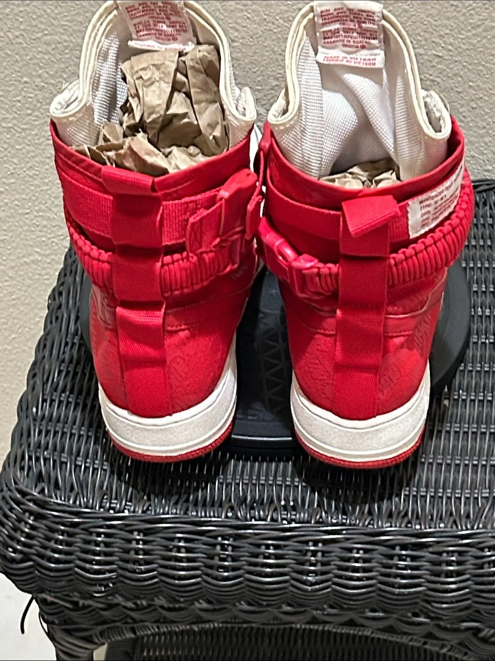 Nike SF Air Force 1 High White University Red AR1955-100
